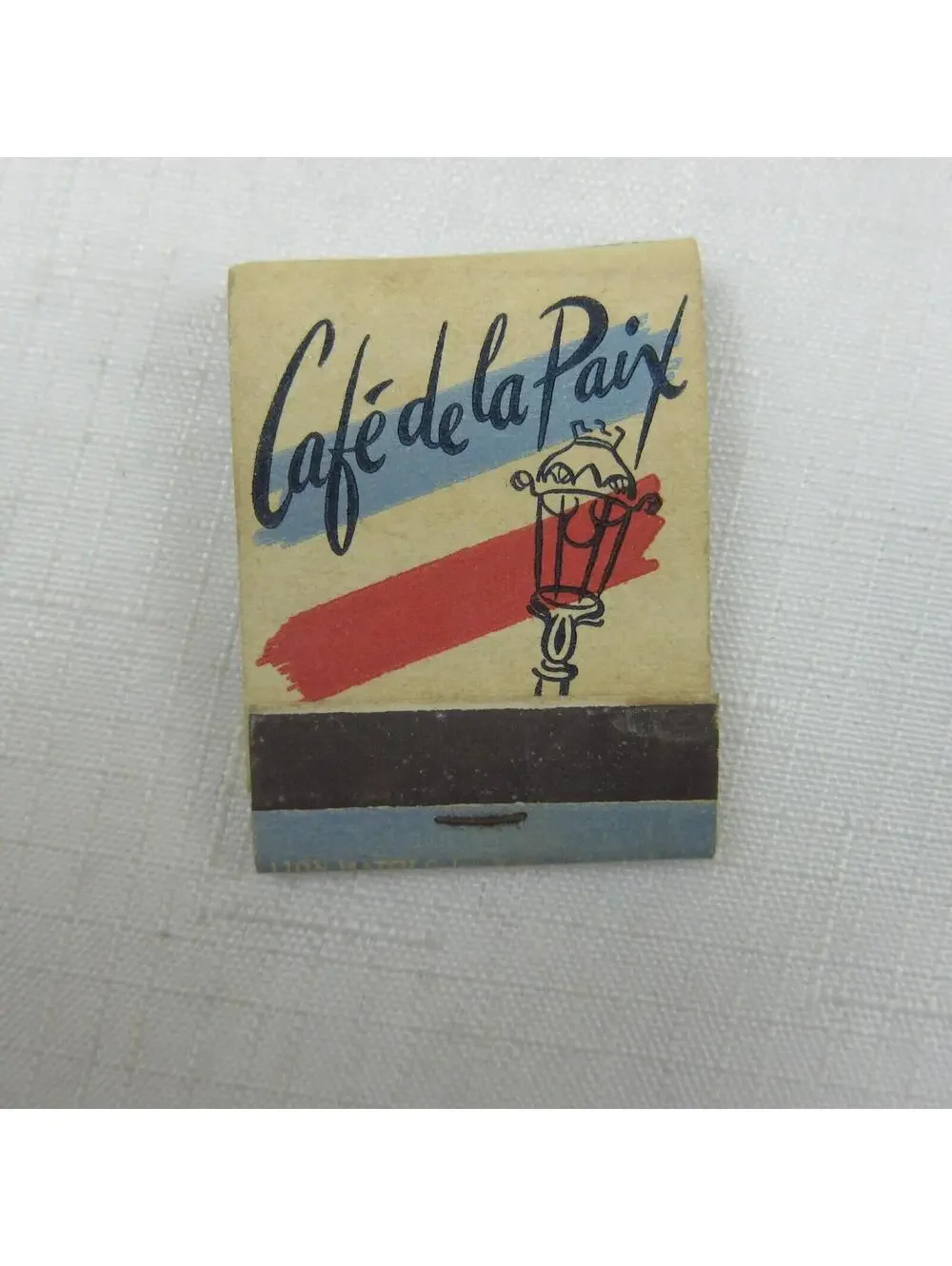 2 Vintage Matchbooks FULL Hotel St. Moritz Cafe De La Paix & The Commodore Hotel